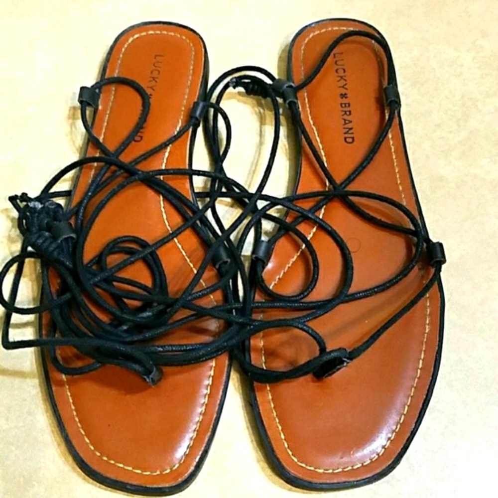 New Lucky brand ankle wrap sandals